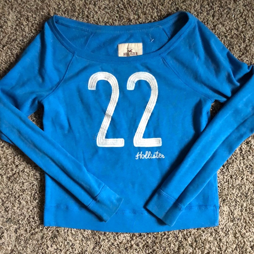 Hollister light blue with white logo